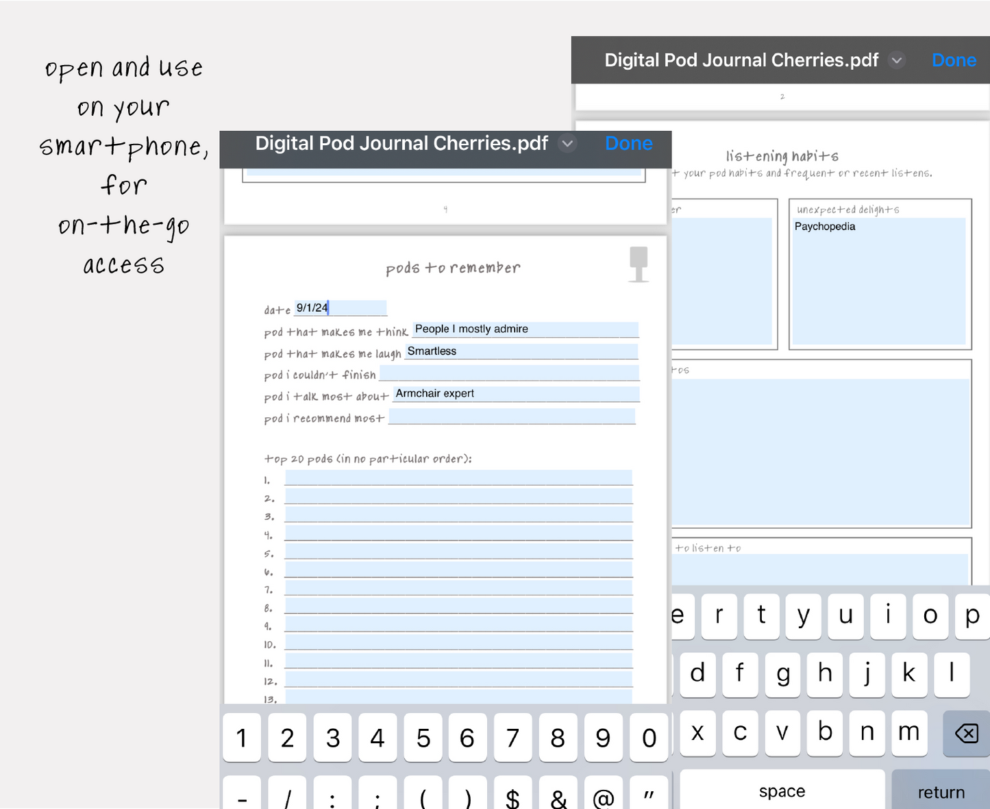 Digital Podcast Journal