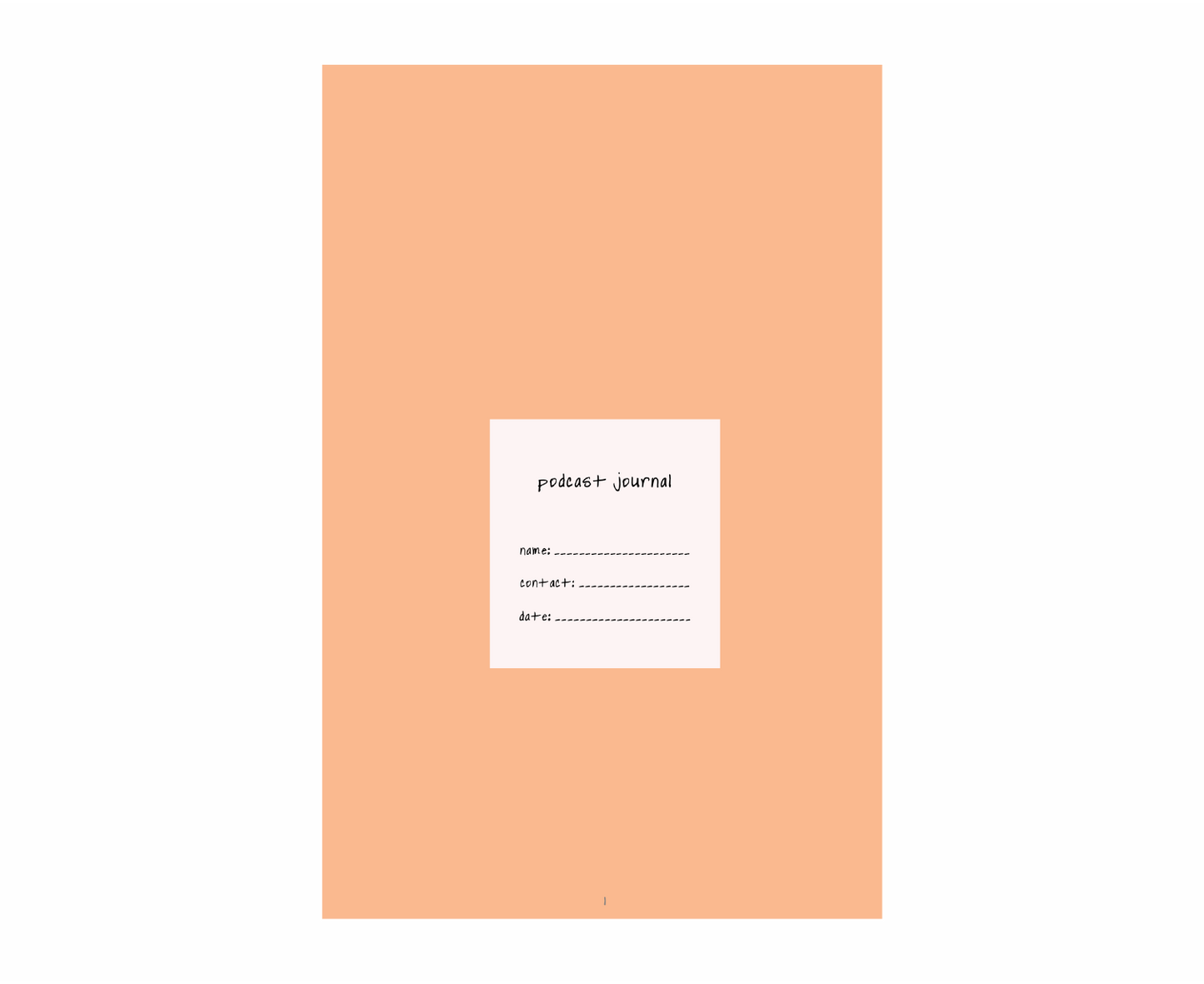 Digital Podcast Journal