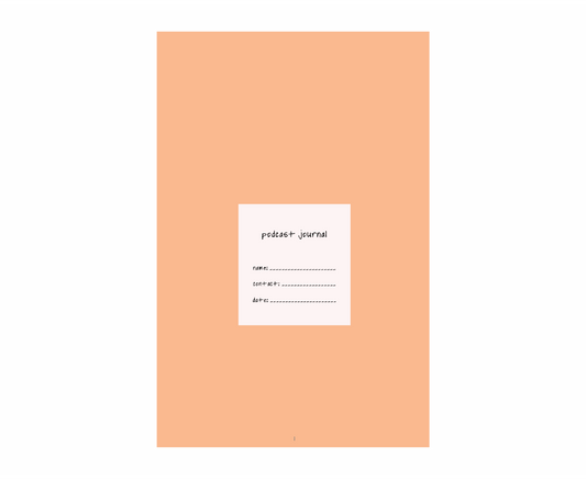 Digital Podcast Journal