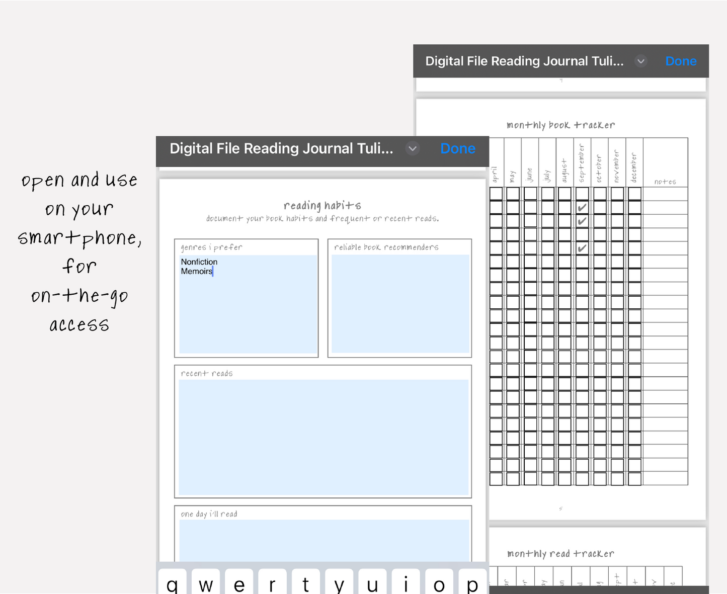 Digital Reading Journal
