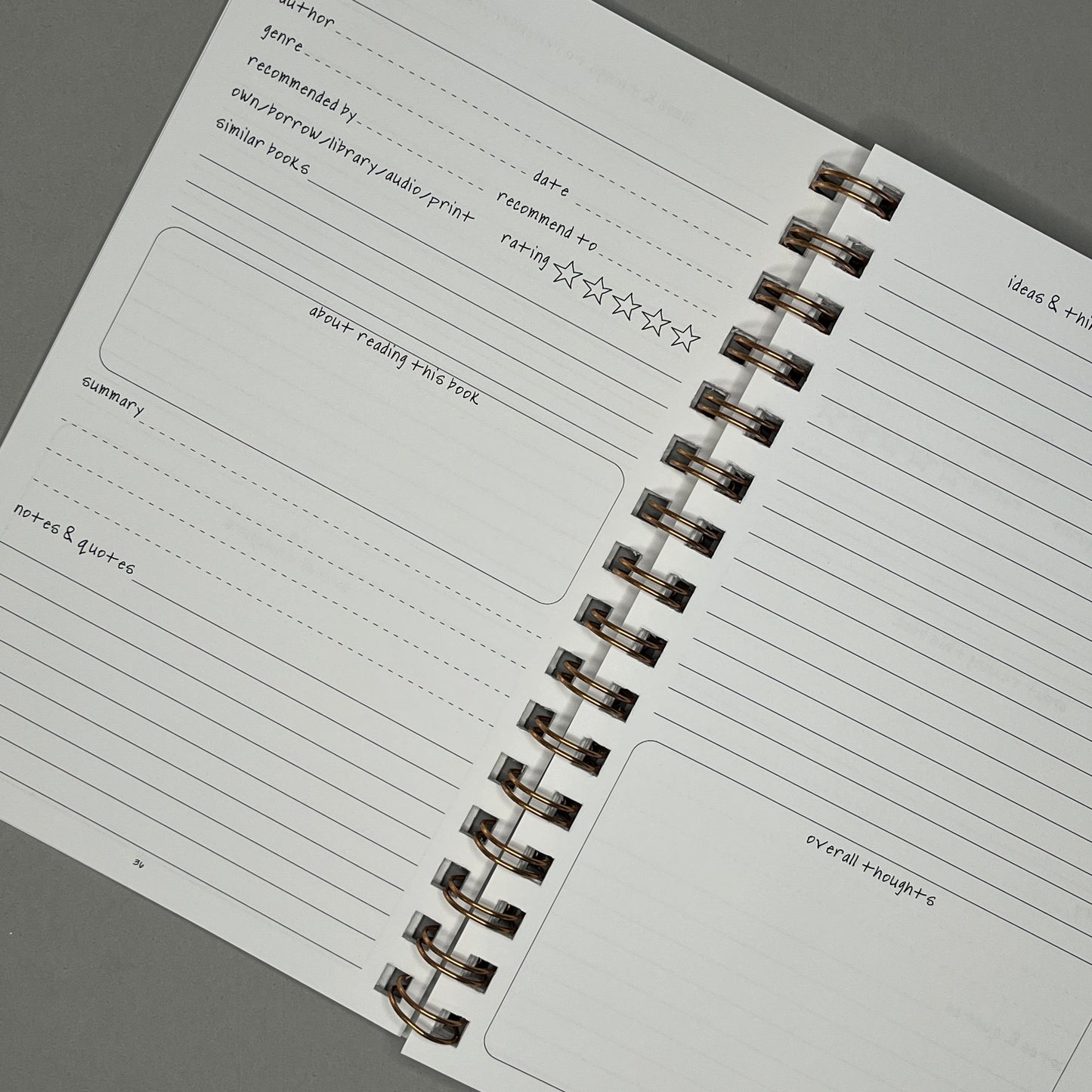 Book Lover Journal (Spiral)