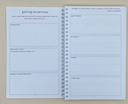 Gift Giver Journal