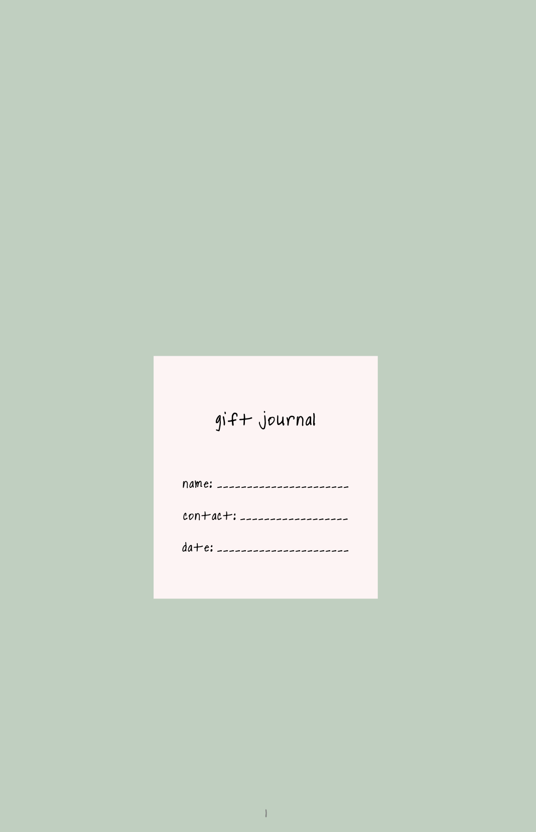 Digital Gift Journal