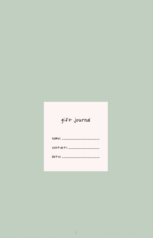 Digital Gift Journal